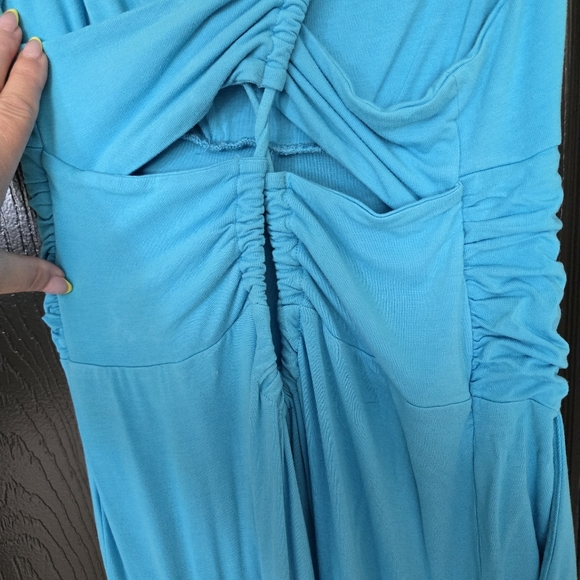 Venus Bright Blue Spagetti Strap Wide Leg Jumpsuit ~ Brand New - Picture 7 of 12